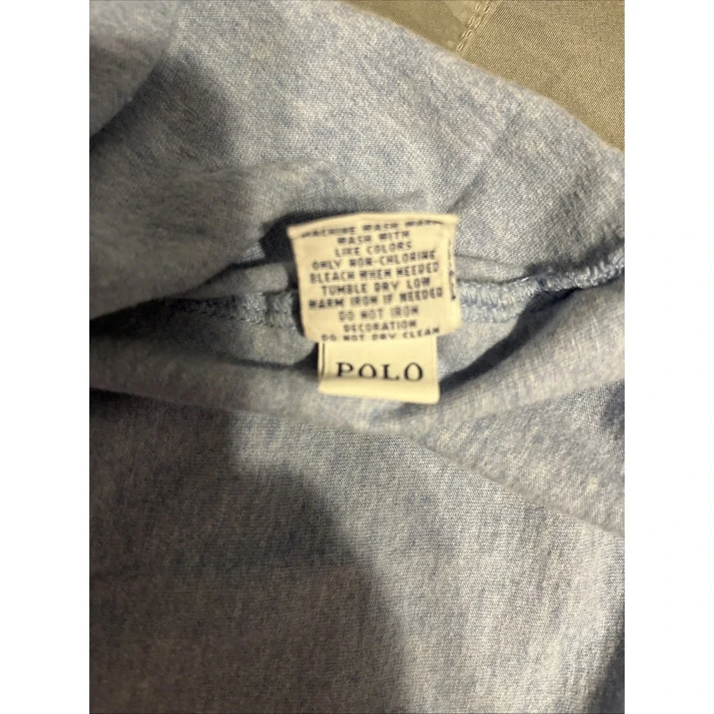 Polo Ralph Lauren Mens T-Shirt M Heather Blue Short Sleeve